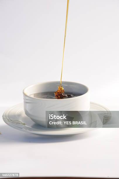 Pot Filled By Honey Stock Photo - Download Image Now - 2015, Bowl, Close-up