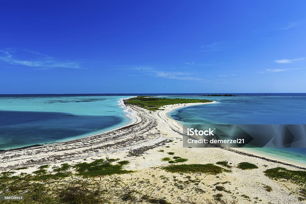 Bush Key in the Dry Tortugas National Park Bush Key in the Dry Tortugas National Park as seen from Fort Jefferson. West - Direction Stock Photo