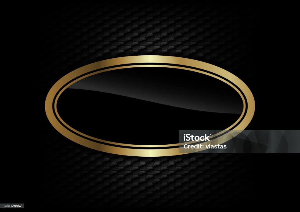 Shape Gold Ellips Gold Ellipse Stock Illustration - Download Image Now - Ellipse, Border ...