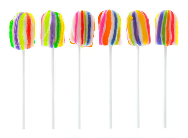 istock Colorful spiral lollipops 465129002