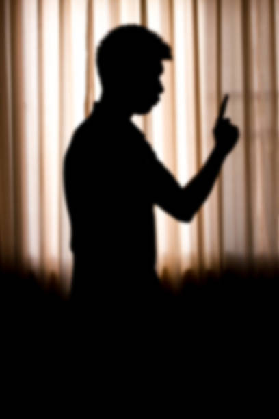istock Silhouette of emotional expression. 465129888