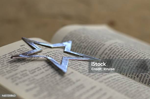 Luke 2 With Silver Star Stock Photo - Download Image Now - Bible, Christmas, Reading