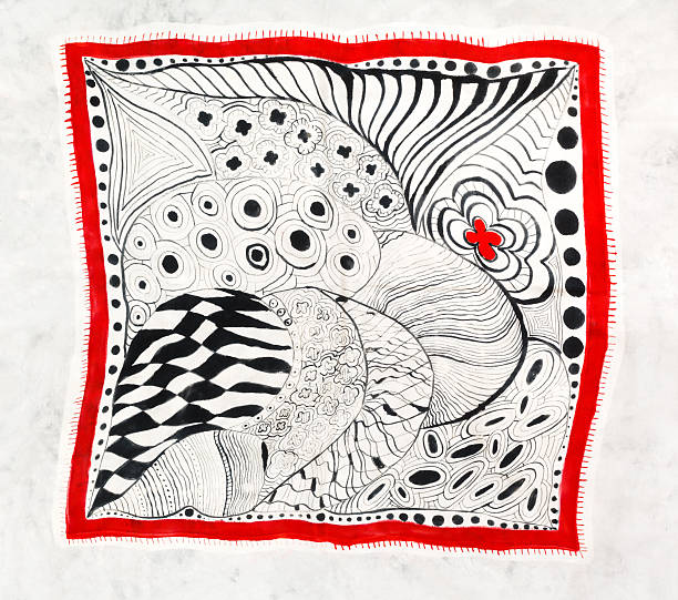 ilustrações, clipart, desenhos animados e ícones de padrão abstrato em seda feita à mão batik - backgrounds canvas cold color image