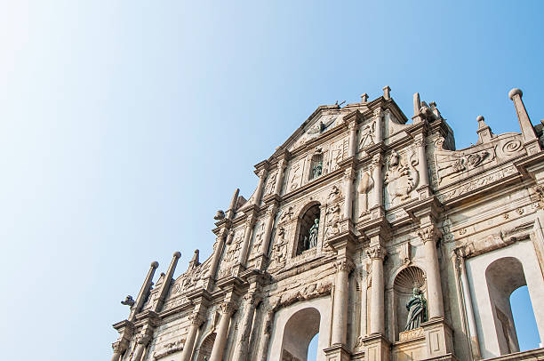 st. paul church - macao bildbanksfoton och bilder