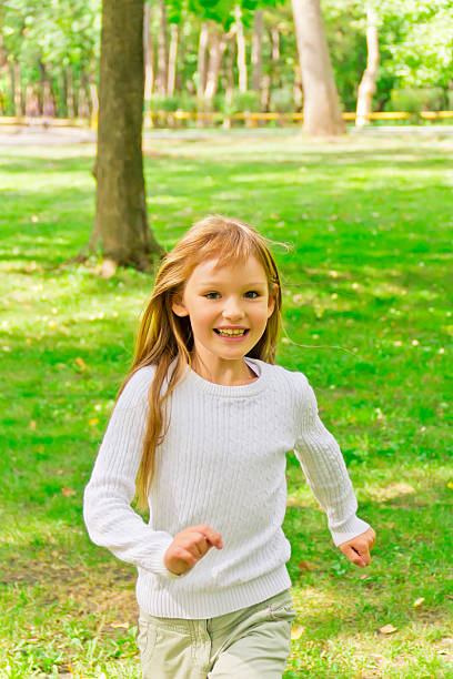 istock Cute running girl 465132234