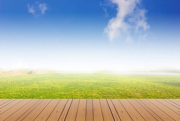 istock wood terrace and sky 465133712