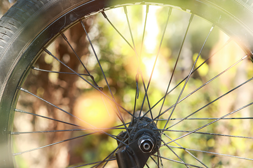 bike wheel detail.