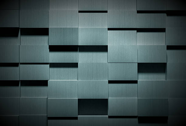 istock Dark Futuristic Metal Background 465134964