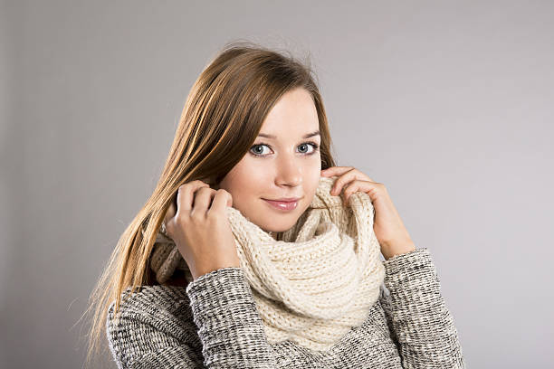 istock Beautiful woman in sweater 465135135