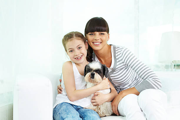 istock Family with dog 465135917