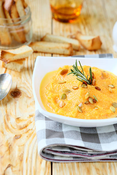 istock mashed soup of honey baked pumpkin 465138889