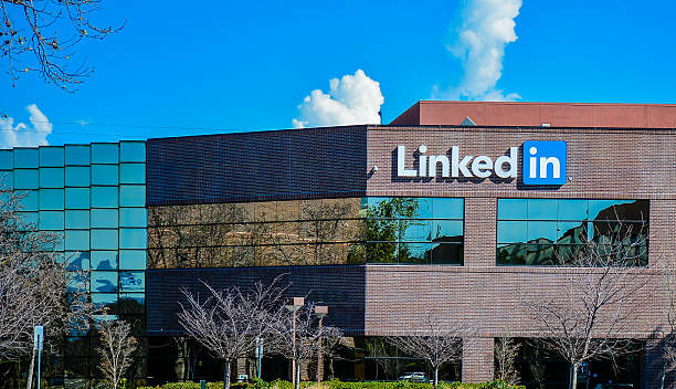 LinkedIn Headquarters - Mountain View,  CA stock photo