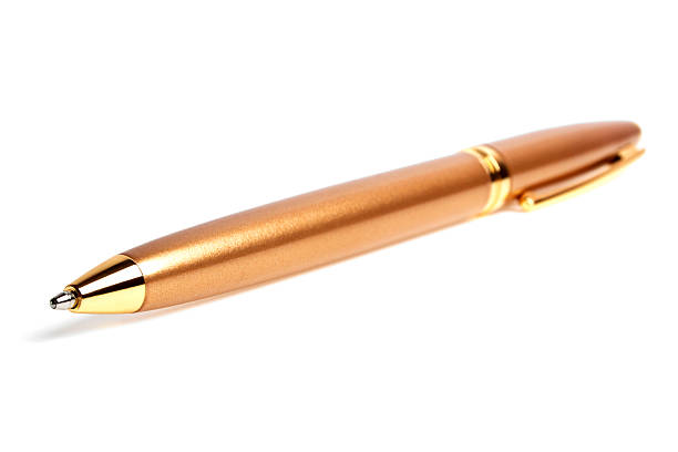 istock Ball point pen on a white background 465140240