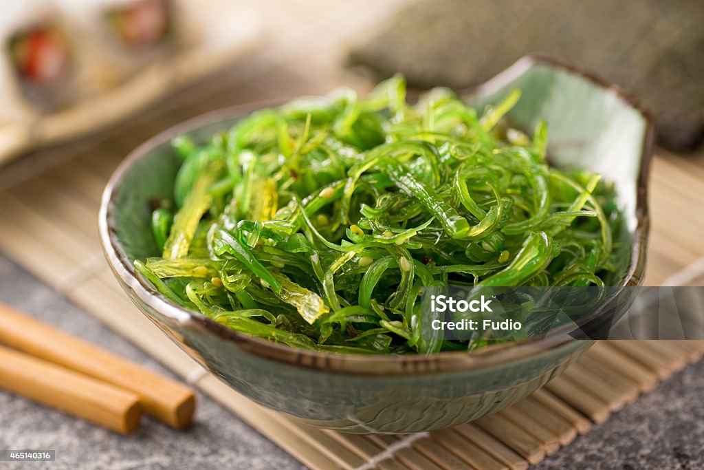 Seaweed Salad A delicious fresh seaweed salad. Seaweed Stock Photo