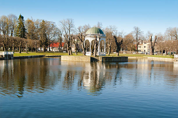 istock Pond in park Kadriorg, Tallinn 465140975