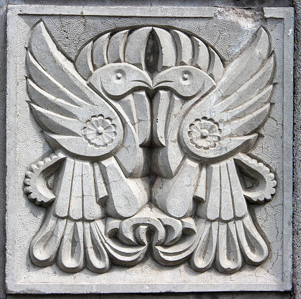 istock old bas-relief of fairytale two crows 465141459