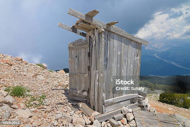 Mountain Outhouse Stock Photo - Download Image Now - 2015, Aging Process, Antique