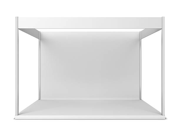 Trade show booth Trade show booth. 3d illustration isolated on white background kiosk stock pictures, royalty-free photos & images