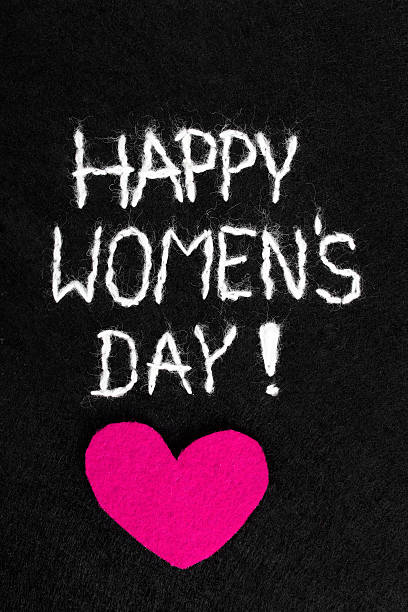 istock beautiful felt background for women's day with pink heart 465143602