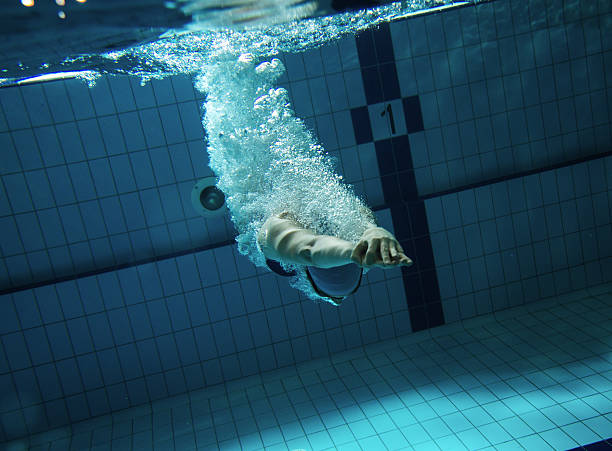 istock Female swimmer at the swimming pool. 465144216