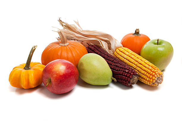 istock Arrangement of fall fruits and vegetables 465145880