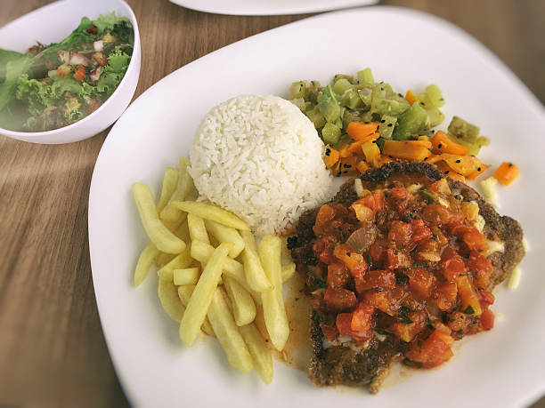 istock Tasty food dish in self-service restaurant. 465146664