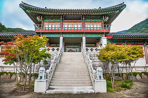istock Traditional architecture old building palace in Korea 465149236