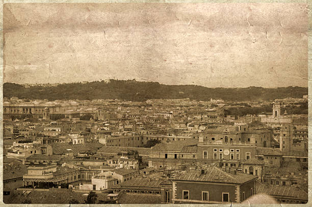 istock Vintage postcard with view to Rome 465150783