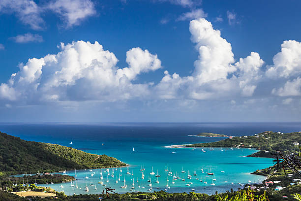 Coral Bay, St John, US Virgin Islands stock photo