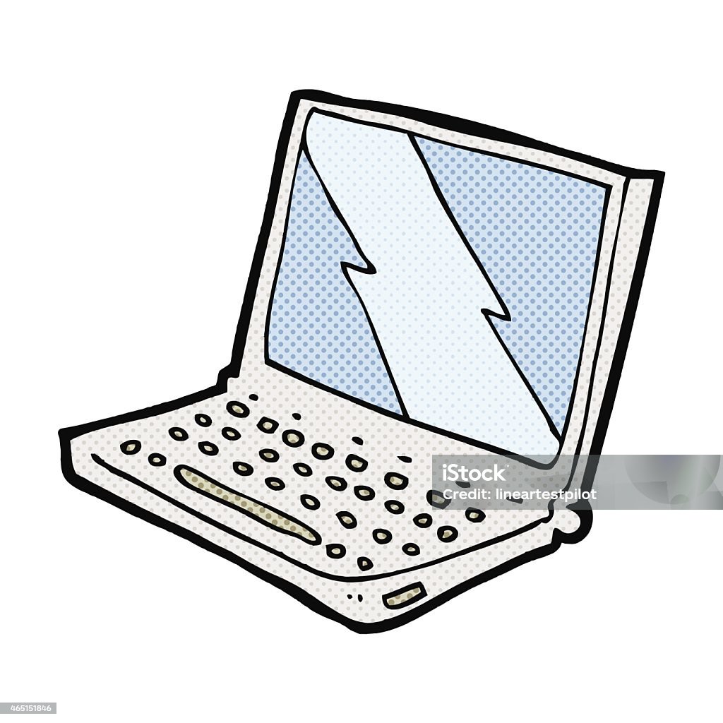 Bild Comic Computer Comic Comic Laptopcomputer Stock Vektor Art und mehr Bilder von 2015 ...