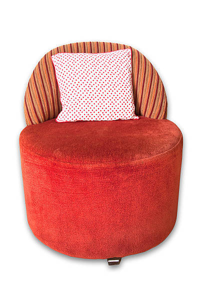 istock red modern chaira on white background 465155468