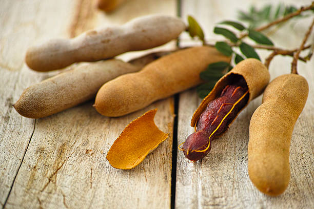 istock Freshly picked ripe Thai Tamarinds. 465156838