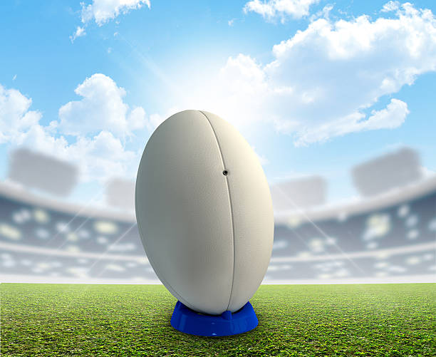 istock Rugby Stadium And Ball 465158138
