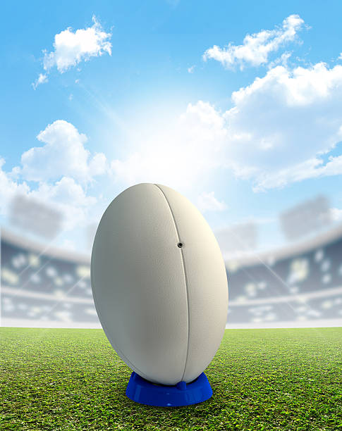 istock Rugby Stadium And Ball 465158142