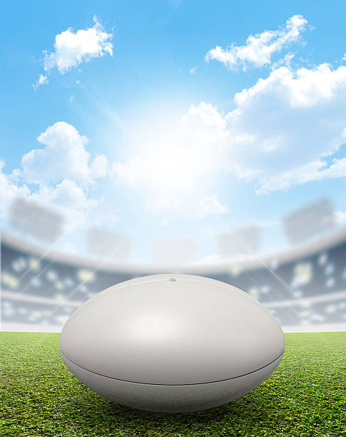 istock Rugby Stadium And Ball 465158266