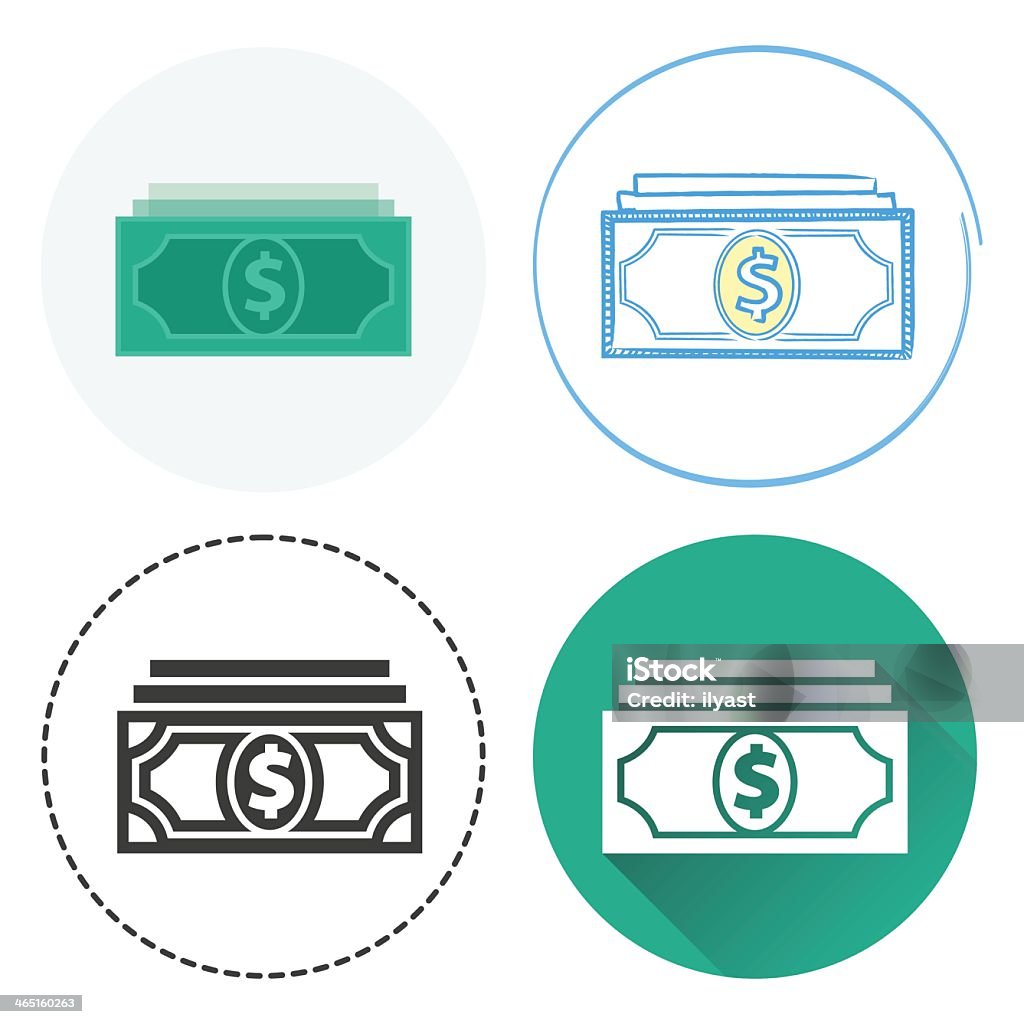 Dollar facturas - arte vectorial de Croquis libre de derechos