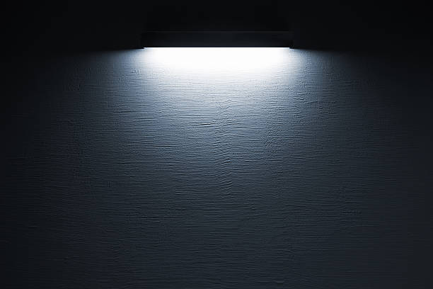 istock Background texture of dark blue concrete wall with spot light 465162053