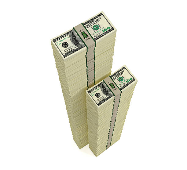 istock Piles of 100 Dollar bills 465162243