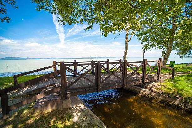 coast in Balatonlelle, Somogy County, Hungary