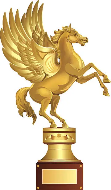 Vector illustration of Golden Horse Award