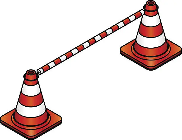 Vector illustration of Traffic Cones