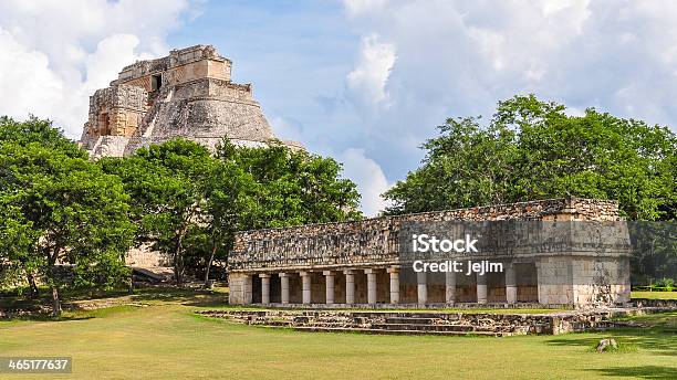 Pyramid Of The Magician Old Ladys House Mexico Stock Photo - Download Image Now - Central America, Cultures, Egyptian Culture