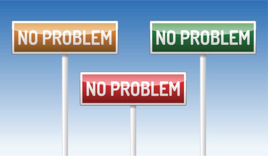 No Problem Traffic Board Stock Illustration - Download Image Now ...