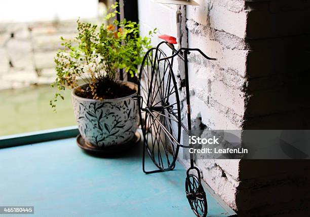 Plants Placed Sideways Toy Bike Stock Photo - Download Image Now - Affectionate, Aromatherapy, Backgrounds