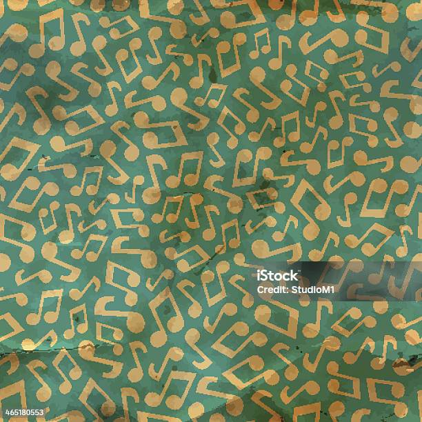 Abstract Jazz Note Pattern Music Notes Seamless Pattern Stock Illustration - Download Image Now ...