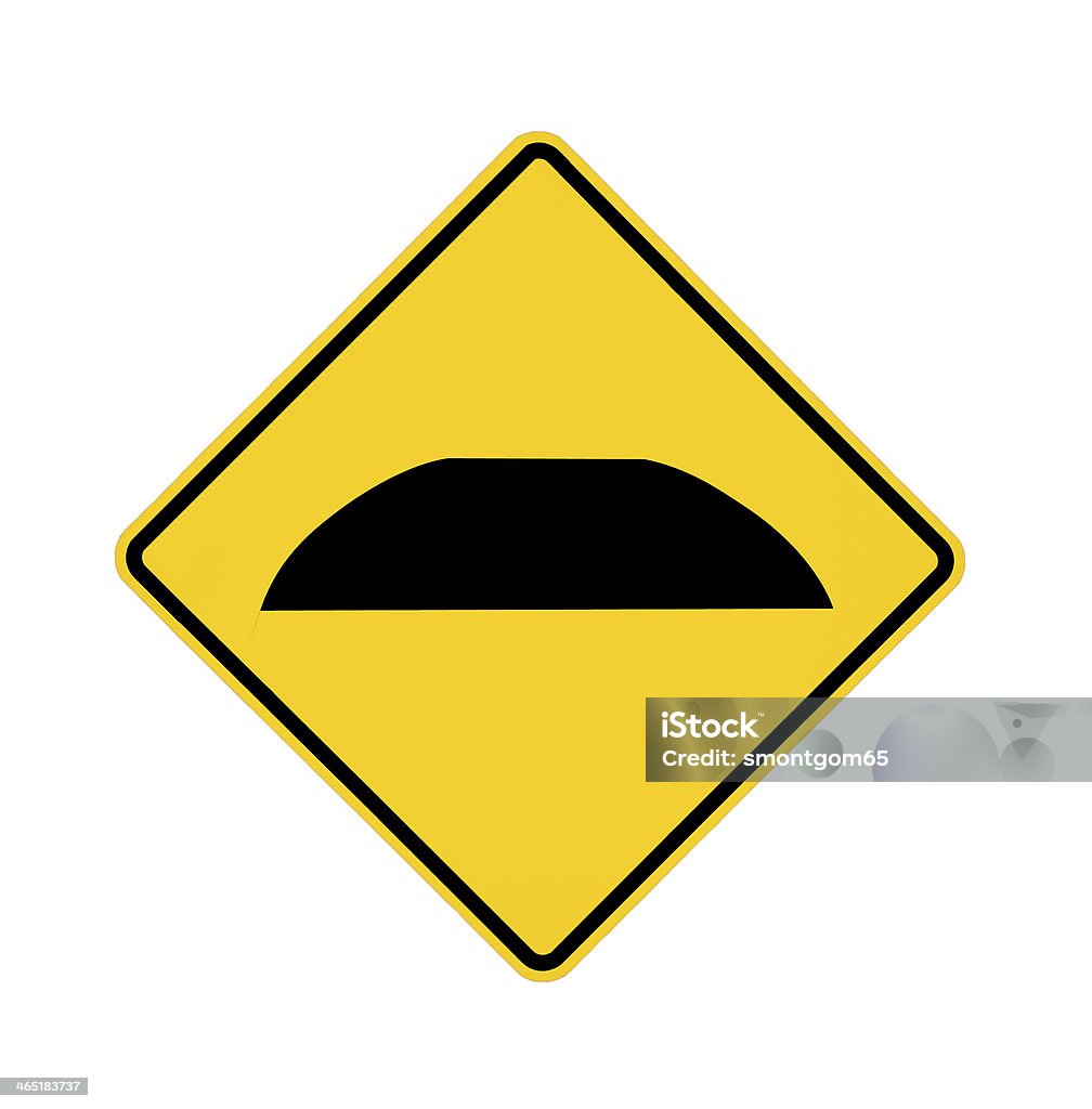 道路標識-スピードバンプ - 主要道路のロイヤリティフリーストックフォト