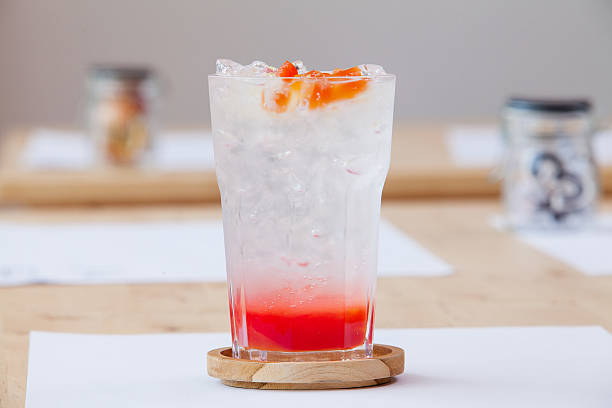 istock Fruit cocktail - Stawberry syrup and soda 465184175