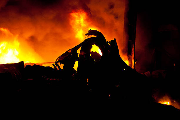 istock Silhouette of Firemen 465189187