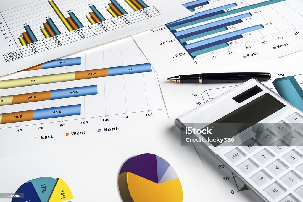 Financial data analyzing Business Stock Photo