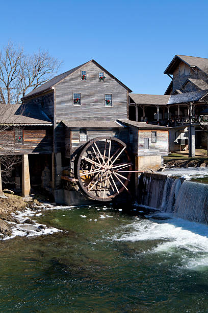 istock Water Mill in Pigeon Forge, Tennessee 465195217